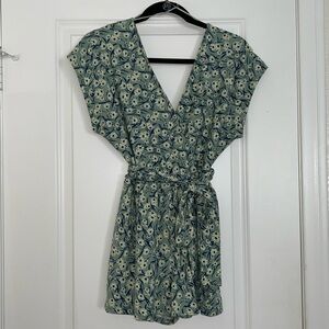 Urban Outfitters | Floral Surplice Romper